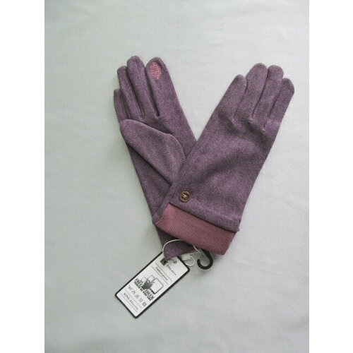 Перчатки, коричневый (серый/коричневый/фиолетовый) - изображение №1