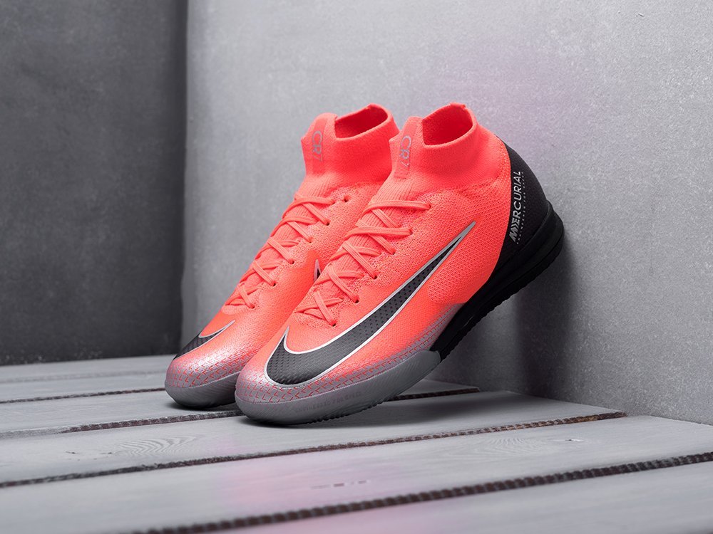 Футбольная обувь Nike Mercurial Superfly VI Elite CR7 IC (красный) - изображение №1