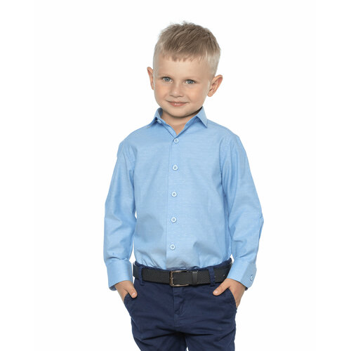 Школьная рубашка Imperator, голубой (голубой/белый) - изображение №1