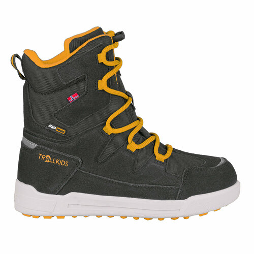 Ботинки Trollkids Kids Finnmark Winter Boots, черный, желтый (серый/черный/желтый)