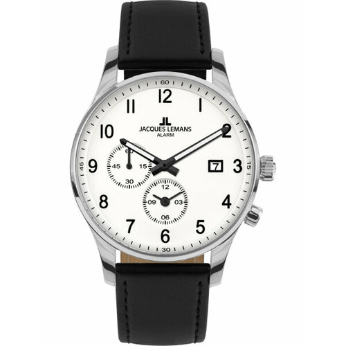 Наручные часы JACQUES LEMANS Classic Наручные часы Jacques Lemans 1-2125B, белый - изображение №1