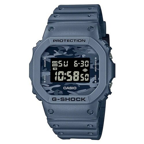 Наручные часы CASIO Часы Casio G-Shock DW-5600CA-2ER, серый, синий (серый/синий/хаки)