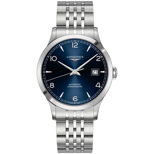 Наручные часы LONGINES L2.821.4.96.6, серебряный, синий (синий/серебристый/серебряный)