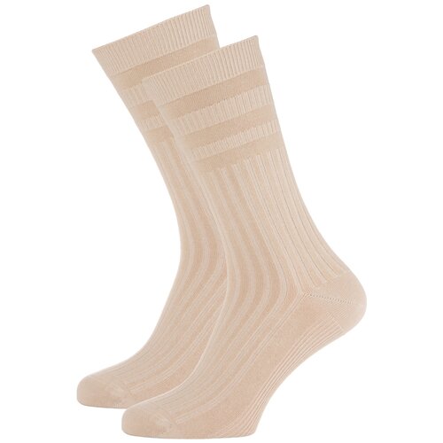 Носки Norfolk Socks, 2 пары, бежевый (бежевый/кофейный)