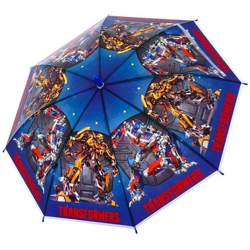 Зонт-трость Hasbro, синий, голубой (синий/красный/голубой) - изображение №1