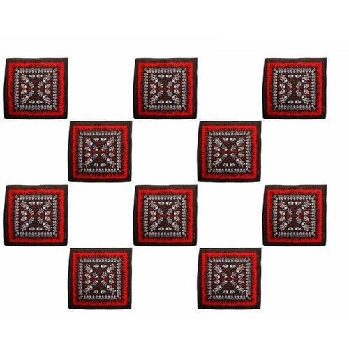 Бандана , черный, красный (черный/красный) - изображение №1
