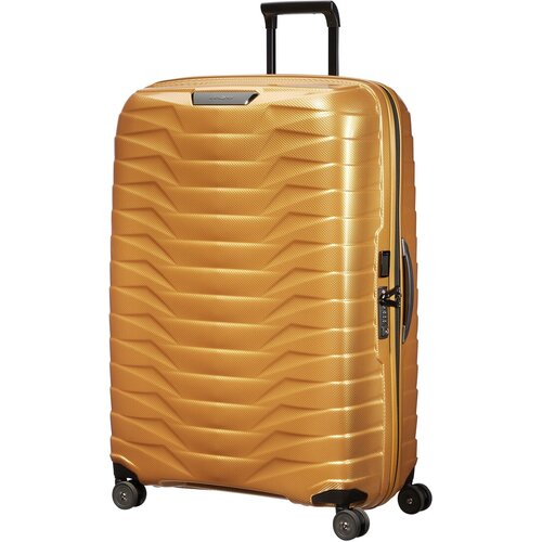 Чемодан Samsonite, 98 л, черный (черный/желтый/золотистый/графит)