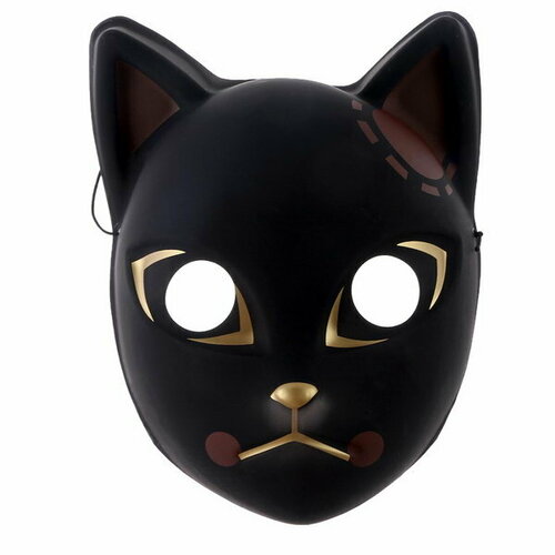 Карнавальная маска "Кошечка" (черный)