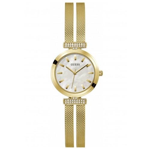 Наручные часы GUESS Dress Наручные часы Guess GW0471L2, белый, желтый (желтый/белый/золотистый)
