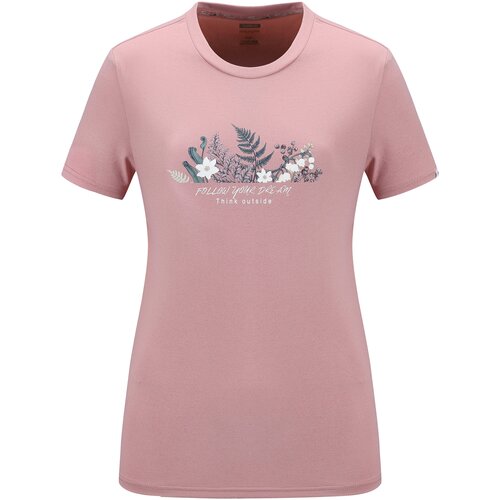 Футболка TOREAD Women's short-sleeve T-shirt, розовый - изображение №1