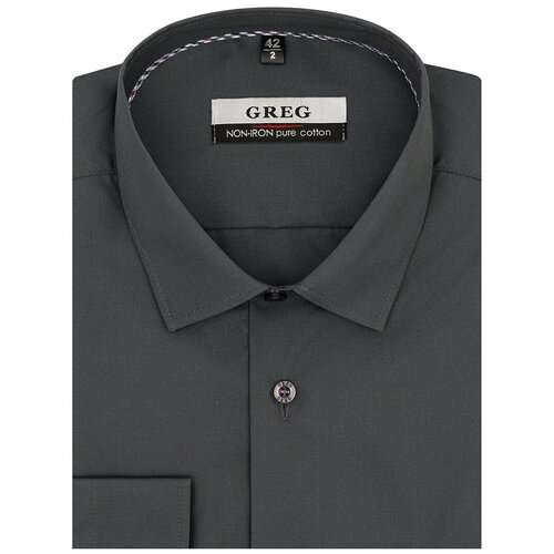 Рубашка GREG, серый - изображение №1