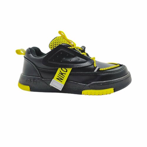 Кроссовки, черный, желтый (черный/желтый) - изображение №1