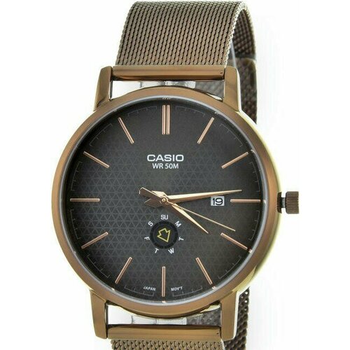 Наручные часы CASIO Часы Casio MTP-B125MR-8A, коричневый