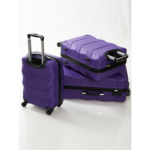 Комплект чемоданов Freedom, 90 л, фиолетовый