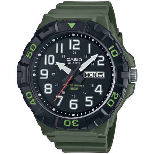Наручные часы CASIO Collection Наручные часы Casio Collection MRW-210H-3A, зеленый, хаки (черный/зеленый/хаки)
