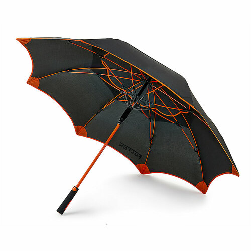 Зонт FULTON, механика, система «антиветер», черный - изображение №1