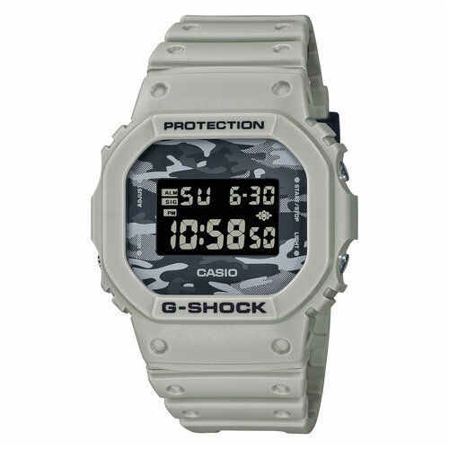 Наручные часы CASIO Часы Casio G-Shock DW-5600CA-8ER, хаки, серый (серый/бежевый/хаки)
