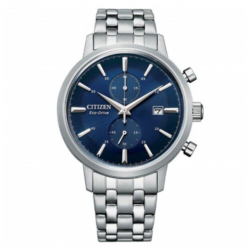 Наручные часы CITIZEN Eco-Drive Наручные часы Citizen CA7060-88L, серебряный, синий (синий/голубой/серебристый)
