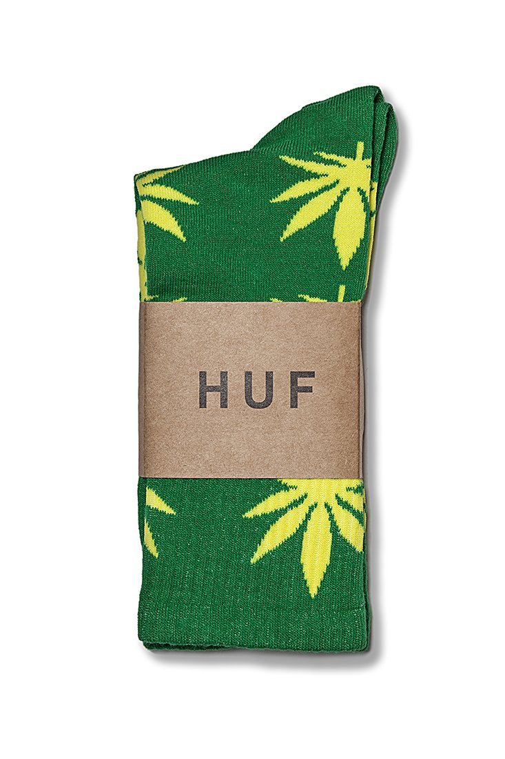 Носки длинные HUF (зеленый) - изображение №1