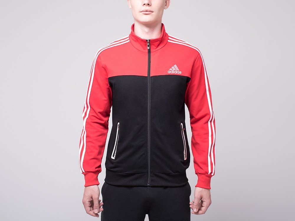 Олимпийка Adidas (черный/красный) - изображение №1