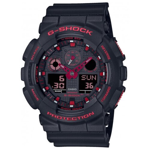 Наручные часы CASIO G-Shock Наручные часы Casio GA-100BNR-1AER, мультиколор, черный (черный/мультицвет)