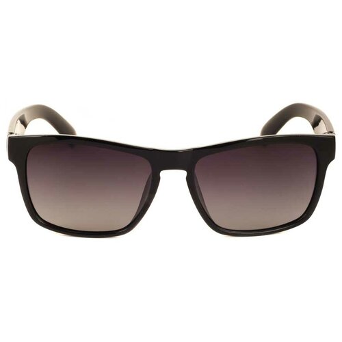 Солнцезащитные очки Keluona, прямоугольные, оправа: пластик, градиентные, для мужчин, черный - изображение №1