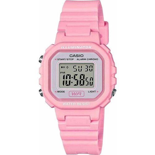 Наручные часы CASIO Наручные часы Casio LA-20WH-4A1, розовый, серый (серый/розовый) - изображение №1
