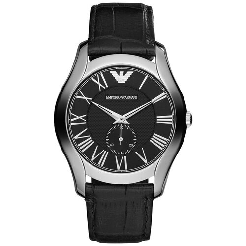 Наручные часы EMPORIO ARMANI AR1703, черный, серебряный (черный/серебристый)