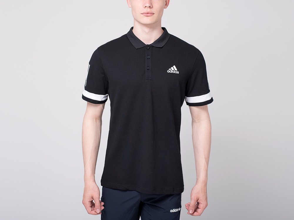 Поло Adidas (черный) - изображение №1