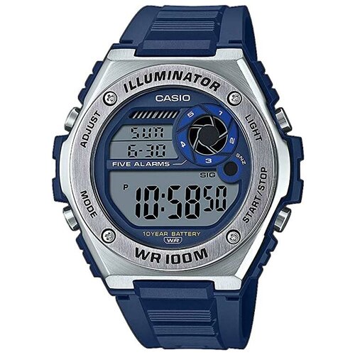 Наручные часы CASIO MWD-100H-2AVEF, синий, серебряный (серый/синий/голубой/серебристый)