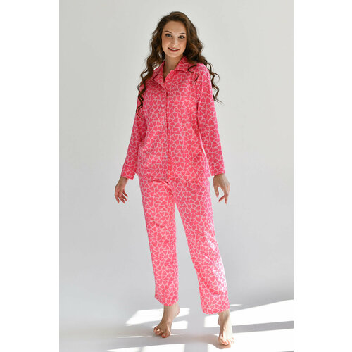Пижама Оптима Трикотаж, розовый (мятный/розовый/зеленый)