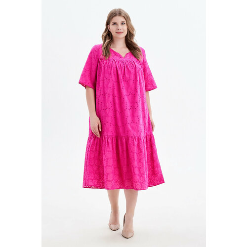Платье Olsi, розовый (мятный/синий/розовый/зеленый) - изображение №1