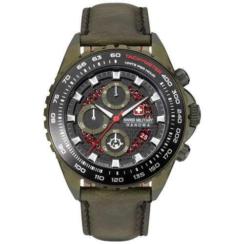 Наручные часы Swiss Military Hanowa Mission Наручные часы Swiss Military Hanowa SMWGC2102290, черный, зеленый (черный/зеленый/хаки)