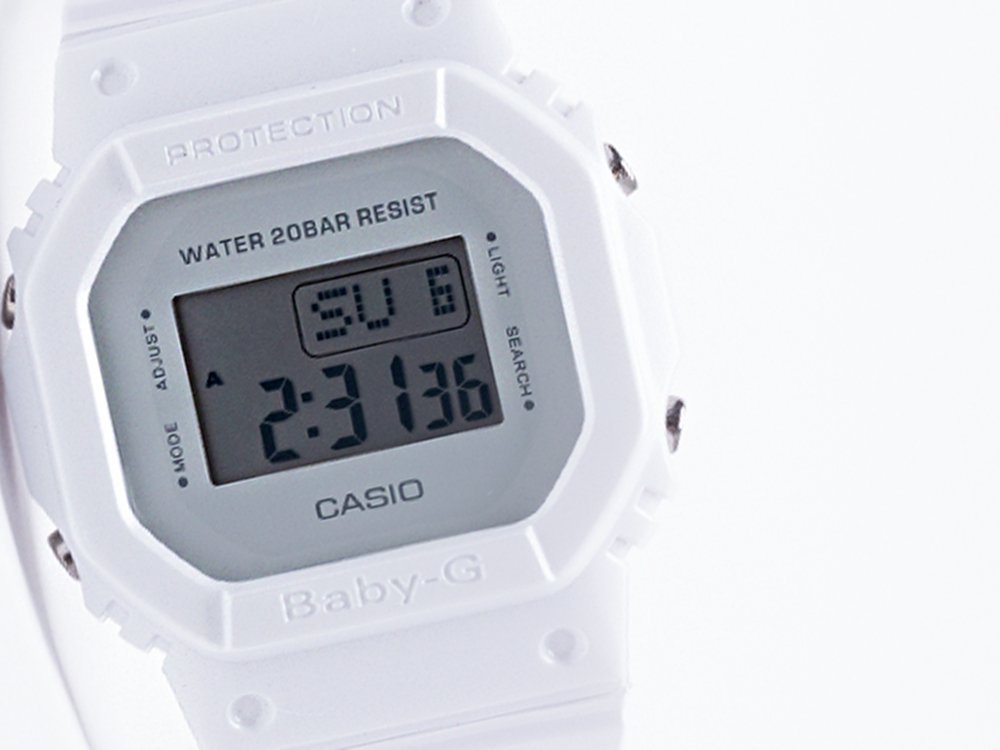 Часы Casio Baby-G BGD-5600CU (белый) - изображение №1