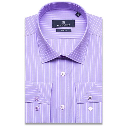 Рубашка POGGINO, фиолетовый (фиолетовый/сиреневый)