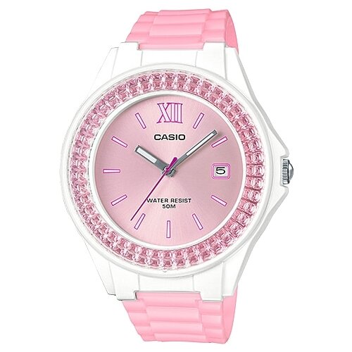 Наручные часы CASIO LX-500H-4E5, розовый (розовый/белый)