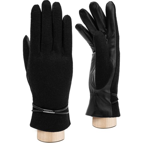 Перчатки ELEGANZZA, черный (черный/коричневый) - изображение №1