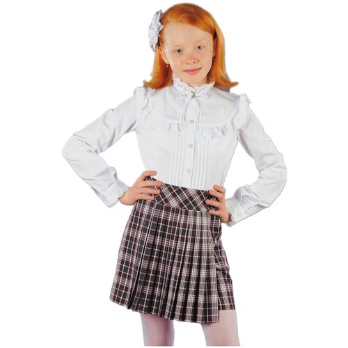 Школьная юбка Инфанта, серый - изображение №1