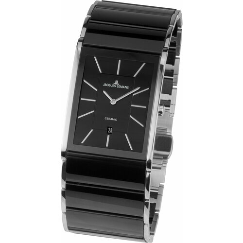 Наручные часы JACQUES LEMANS Dublin Часы наручые Jacques Lemans 1-1939A, белый, черный (черный/серебристый/белый) - изображение №1