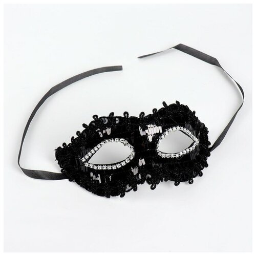 Карнавальная маска «Венеция», цвет чёрный (черный)