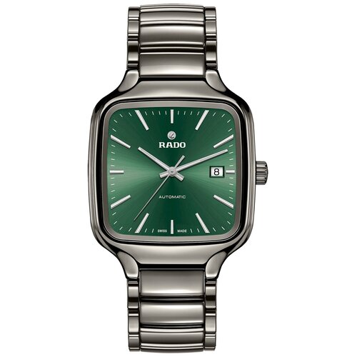Наручные часы RADO True Square Rado R27077312, зеленый, серебряный (зеленый/серебристый/серебристый-зеленый)