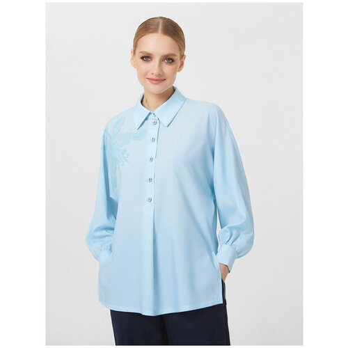 Блуза  Lo, голубой (голубой/бирюзовый) - изображение №1