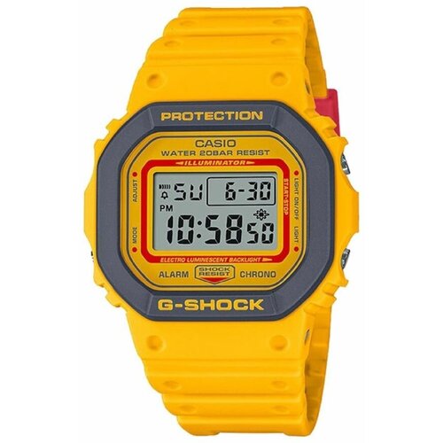 Наручные часы CASIO G-Shock Наручные часы Casio G-Shock DW-5610Y-9, желтый, серый (серый/желтый)