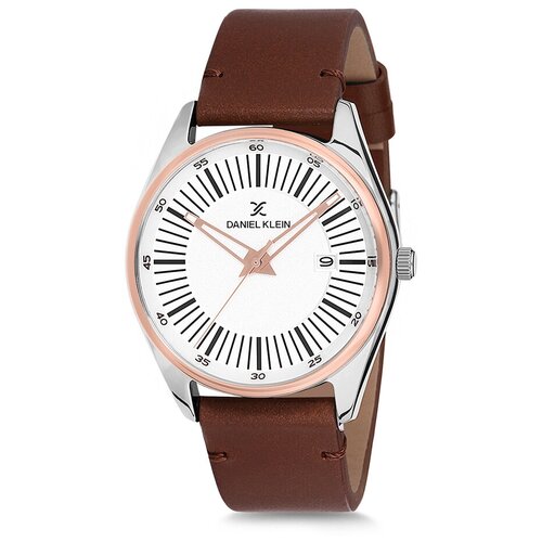 Наручные часы Daniel Klein 12115-6, коричневый, белый (коричневый/белый/красный-розовый)