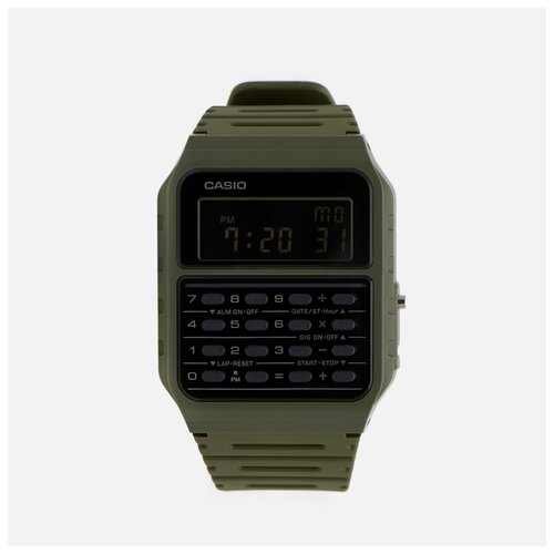 Наручные часы CASIO Vintage CA-53WF-3B, зеленый, черный (черный/зеленый/хаки)