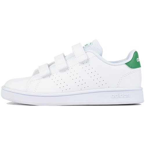 Кеды adidas, белый, зеленый (зеленый/белый/белый-зелёный) - изображение №1