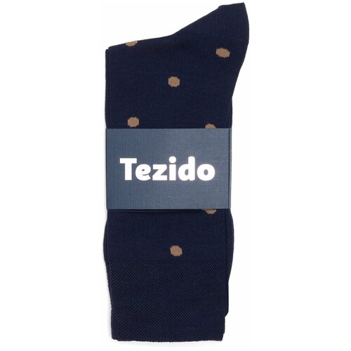 Носки Tezido, синий (синий/коричневый)