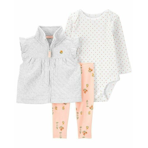 Комплект одежды  Carter's, розовый, белый (розовый/белый/светло-серый)