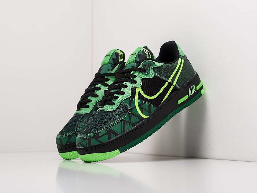 Кроссовки Nike Air Force 1 Low React (зеленый) - изображение №1