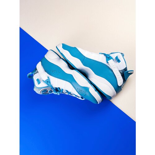 Кроссовки NIKE, белый, бирюзовый (голубой/бирюзовый/белый) - изображение №1